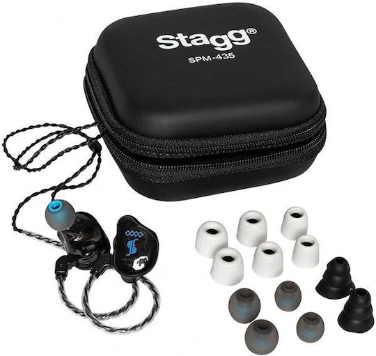 Stagg Ακουστικά Ψείρες In Ear Μαύρα SPM-435 BK
