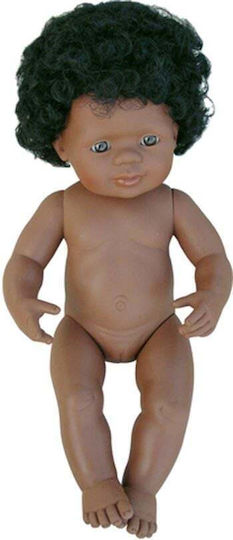 Miniland Păpușă Bebe African American Fetiță 38 cm