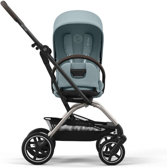 Cybex Eezy S Twist+ 2 Ρυθμιζόμενο Καρότσι Μωρού Kατάλληλο για Nεογέννητο Stormy Blue / Taupe 8.8kg
