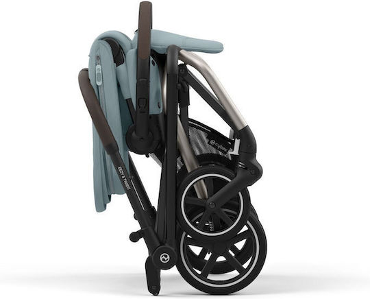 Cybex Eezy S Twist+ 2 Ρυθμιζόμενο Καρότσι Μωρού Kατάλληλο για Nεογέννητο Stormy Blue / Taupe 8.8kg