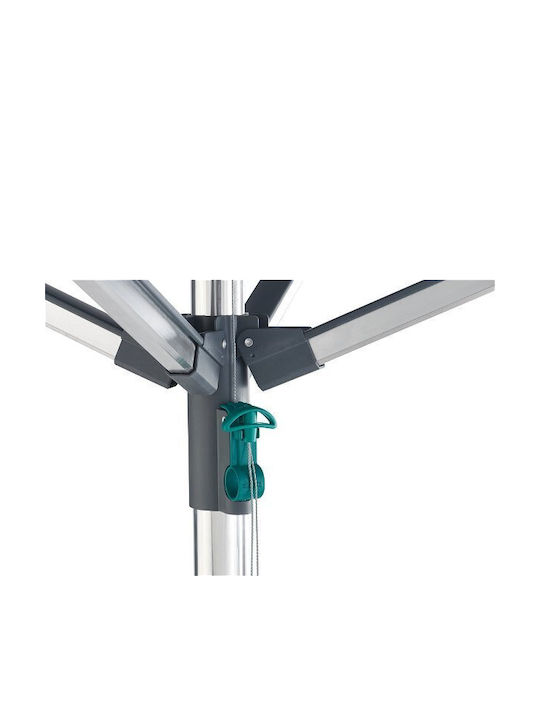 Garten & Terrassen Sonnenschirm Bodenständer Quadratisch Aluminium Gray