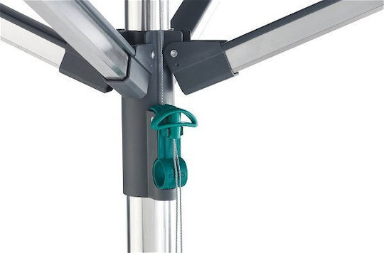 Garten & Terrassen Sonnenschirm Bodenständer Quadratisch Aluminium Gray