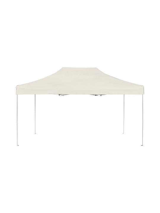 Klikareto Faltbarer Pavillon Garten Weiß 3x4.5m