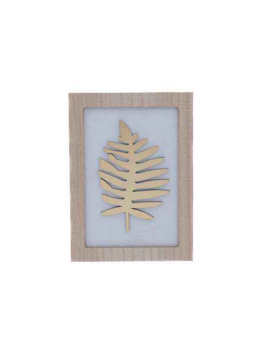 Uncle George Wall Decor White Wooden 21x1x14.5cm