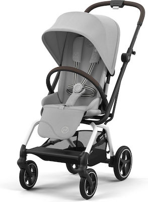 Cybex Eezy S Twist+ 2 Reglabil Cărucior pentru Bebeluși Potrivit pentru Nou-născut Fog Grey / Silver 8.8kg