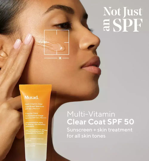 Murad Multivitamin Clear Coat Sunscreen Cream Face SPF50 50ml