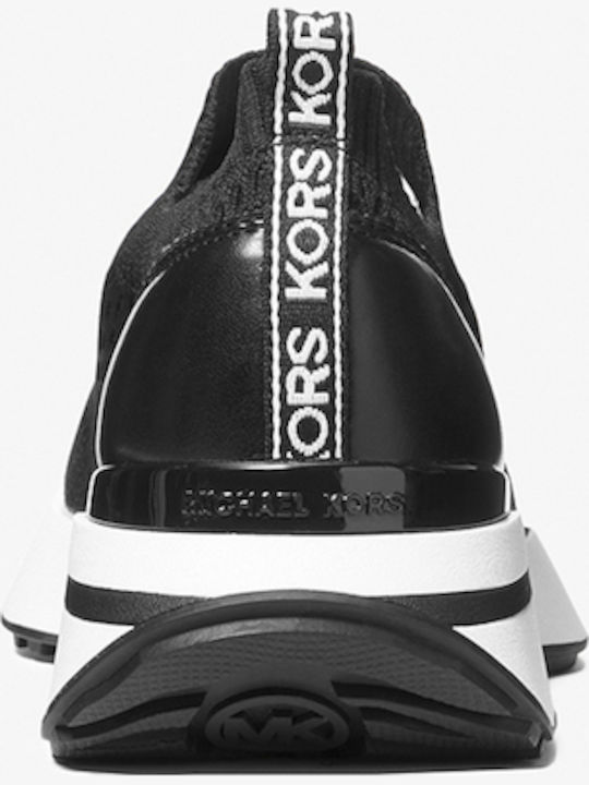 Ari Stretch Knit & Leather Slip On Sneakers Γυναικεία Slip-On Μαύρα