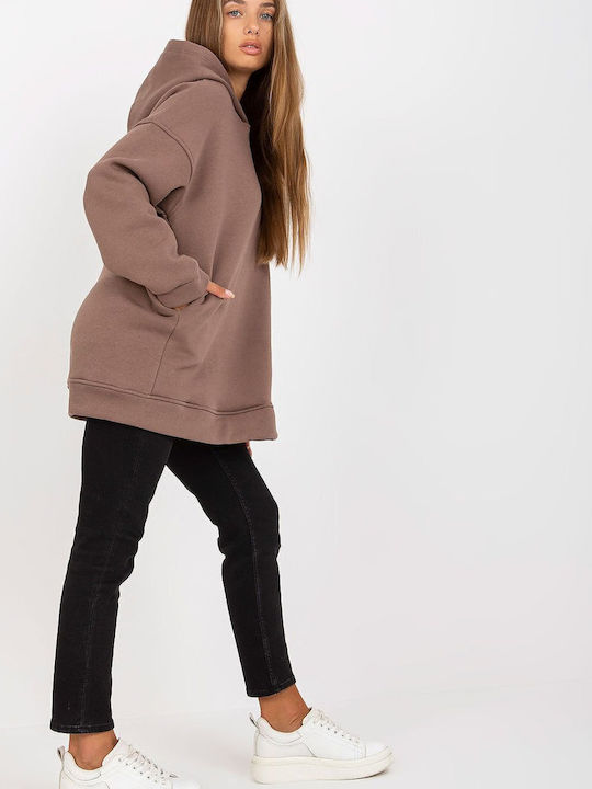 BFG Women's Long Hooded Sweatshirt Brown