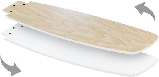 Evivak Ανεμιστήρας Οροφής 107cm με Φως Μπεζ / Λευκός