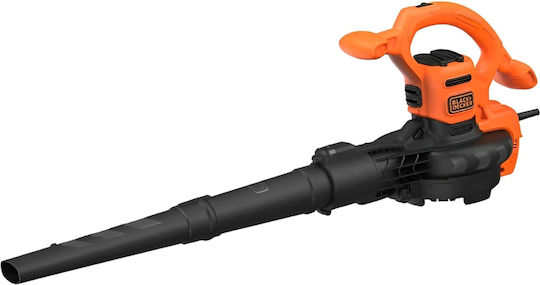 Black & Decker Laubbläser / Sauger Handheld Elektrisch 2600W mit Maximaler Luftgeschwindigkeit 315km/h