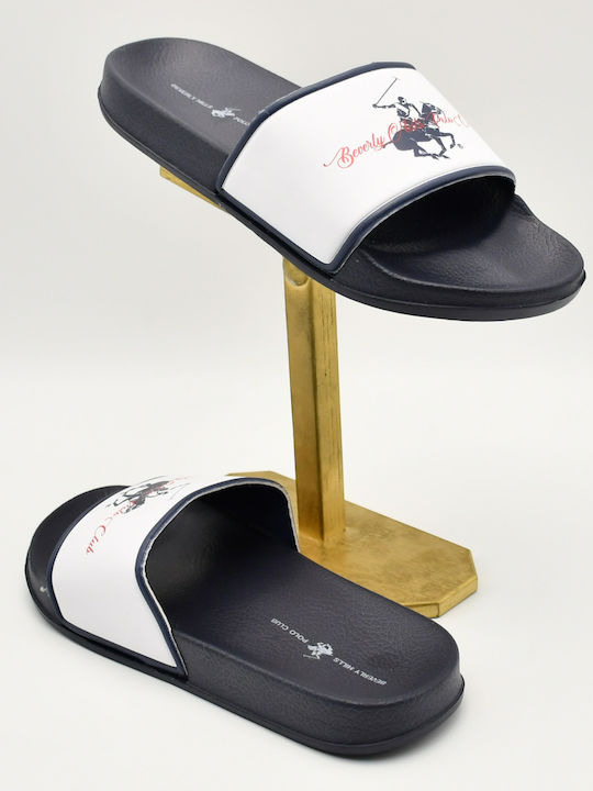 Beverly Hills Polo Club Slides σε Λευκό Χρώμα