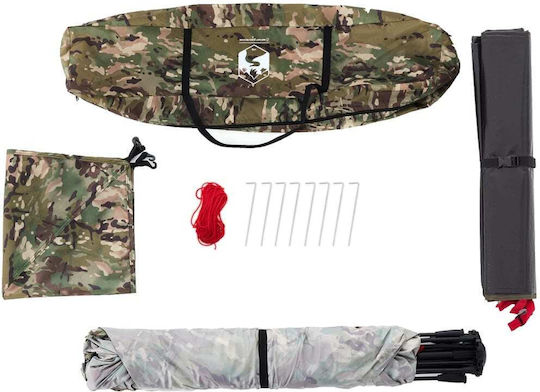 vidaXL Sommer Campingzelt Grüne Für 4 Personen 260x246x180cm