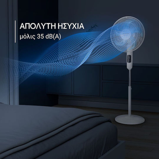 Rowenta Ανεμιστήρας Ορθοστάτης 32W Διαμέτρου 40cm με Τηλεχειριστήριο Λευκός
