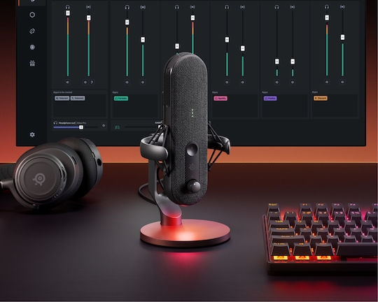 SteelSeries ALIAS Πυκνωτικό Μικρόφωνο με USB Type-C Επιτραπέζιο
