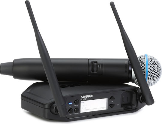 Shure GLXD24+/Beta58 Set Drahtlos Δυναμικό Mikrofon Handgemacht für Gesang