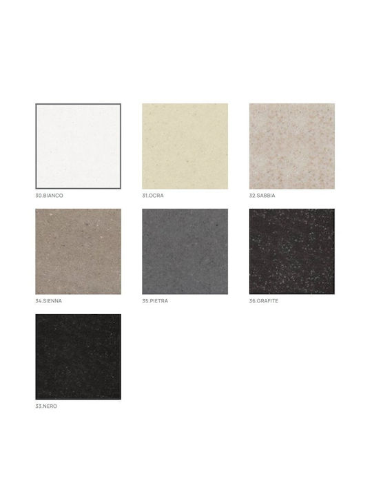 Sanitec Ultra Granite Drop-In Chiuvetă din Granit Sintetic L60xW50cm Nero