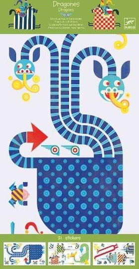 Djeco Kinder Wandsticker Dekorative Kinder Wandsticker 62cm