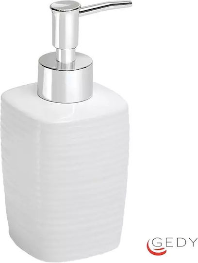 Gedy Kelly Επιτραπέζιο Dispenser Κεραμικό Λευκό