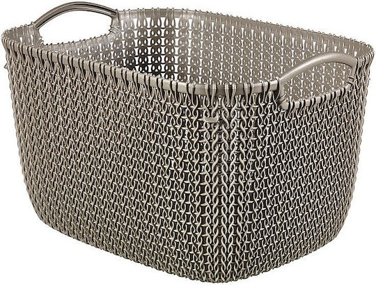 Curver Knit Καλάθι Αποθήκευσης Πλαστικό Καφέ 18lt
