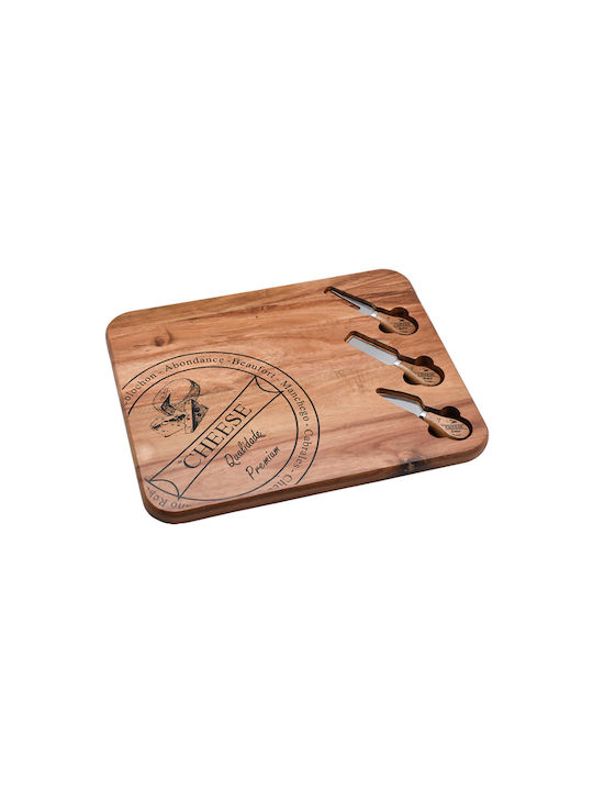 XM-Casa Wooden Cheese Serving Platter 40x20x2.2cm