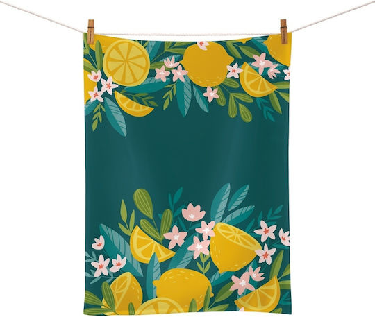 Chic Mic Lemons Πετσέτα Κουζίνας από 100% Βαμβάκι σε Πράσινο Χρώμα 50x70cm Chic Mic Lemons Πετσέτα Κουζίνας από 100% Βαμβάκι σε Πράσινο Χρώμα 50x70cm