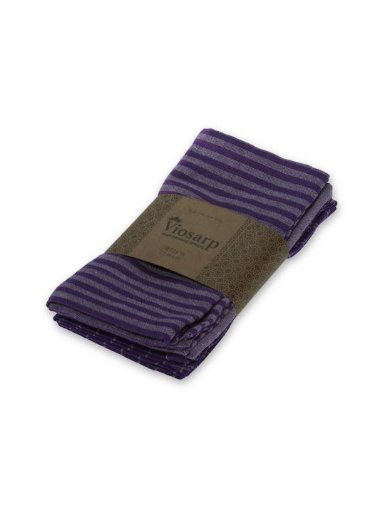 Viosarp Towel from 100% Cotton 45x65cm (Various Designs) 3pcs