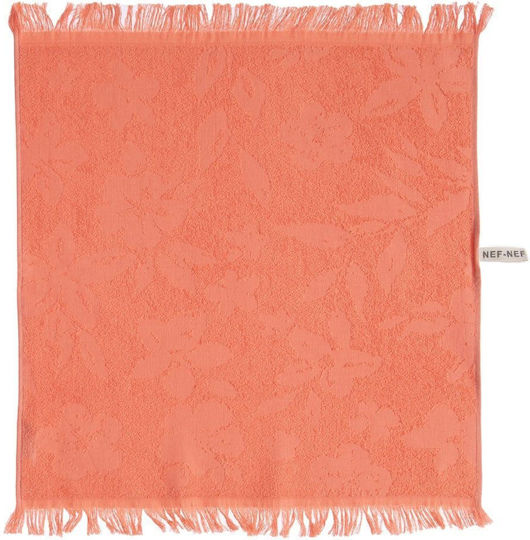 Nef-Nef Homeware Valia Coral Ποτηρόπανο από 100% Βαμβάκι Κοραλί 50x50cm