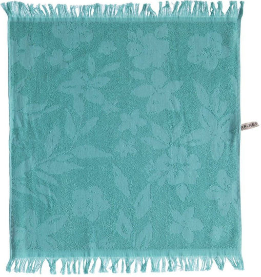 Nef-Nef Homeware Valia Ποτηρόπανο από 100% Βαμβάκι σε Πράσινο Χρώμα 50x50cm