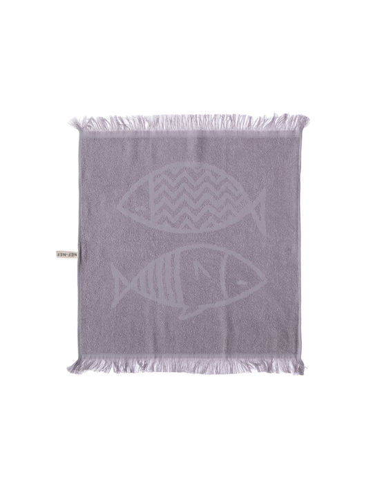 Nef-Nef Homeware Fish Style Ecru Ποτηρόπανο από 100% Βαμβάκι σε Εκρού Χρώμα 50x50cm