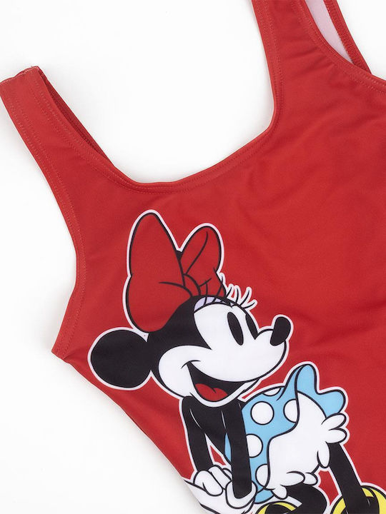 Disney Minnie Mouse Ολόσωμο Μαγιό Κόκκινο
