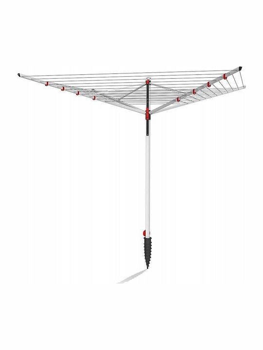 Vileda Sun Lift Suport de uscat rufe pardoseală din aluminiu pentru grădină cu lungimea de uscare 2.08m