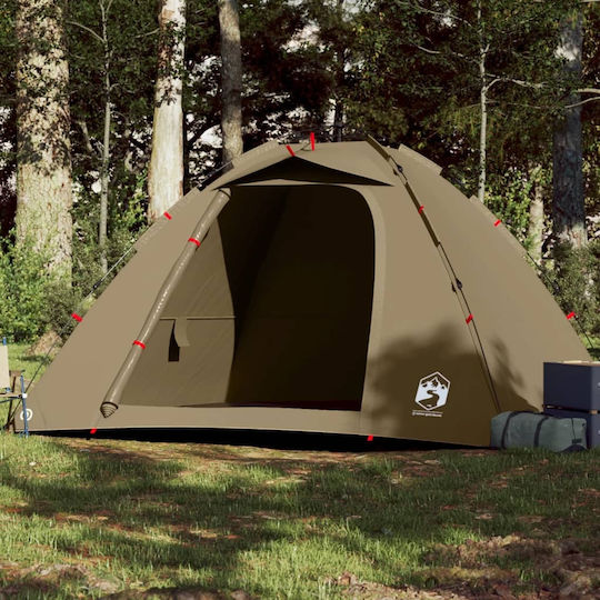 vidaXL Σκηνή Ψαρέματος Igloo Πράσινη για 4 Άτομα 262x254x172εκ.