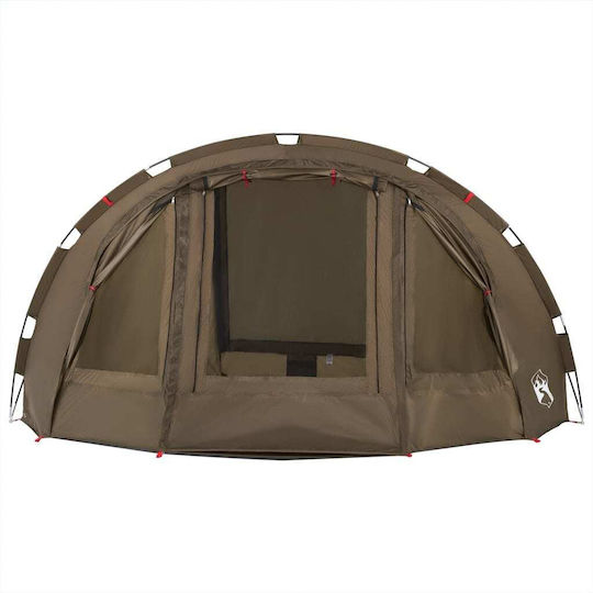 vidaXL Fishing Tent Green for 4 People 298x236x152cm