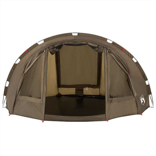 vidaXL Fishing Tent Green for 4 People 298x236x152cm
