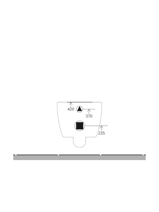 Scarabeo Wall-Mounted Toilet with Cover Soft Close Beige