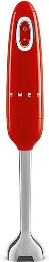 Smeg 50's Style Ραβδομπλέντερ με Ανοξείδωτη Ράβδο 700W Κόκκινο