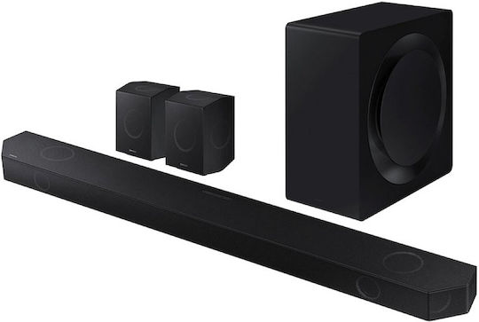 Samsung Qseries Premium Soundbar 11.1.4 Bluetooth, HDMI and Wi-Fi 41W with Wireless Subwoofer and Remote Control Black