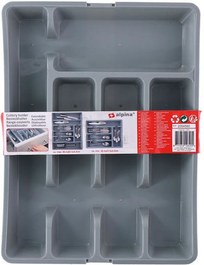 Alpina Appliances Drawer Cutlery Tray 10620 Opening Plastic 36.5x27.5x4.3cm White