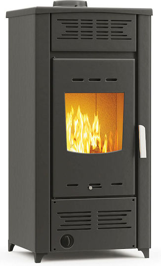 Thermiki ATS AERO 1050 Steel Wood Stove Air Ηeater 17kW Black