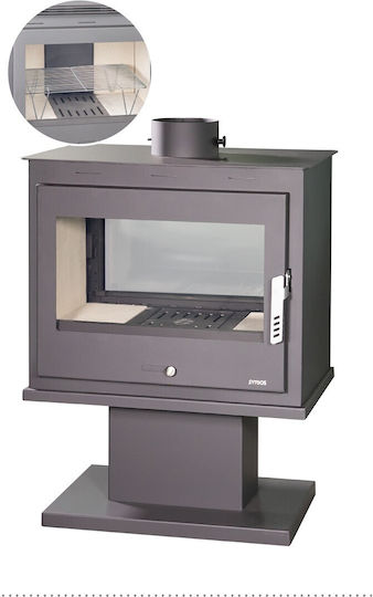 Syrios Knossos Steel Wood Stove 19kW Grey