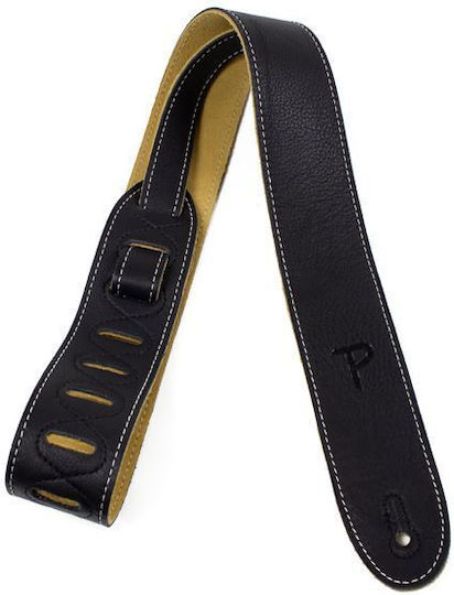 Perri's Deluxe Δερμάτινη Ζώνη Κιθάρας Μαύρη