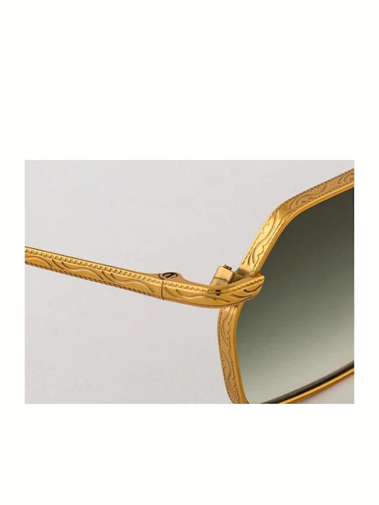 Eyepetizer Unisex Γυαλιά Ηλίου με Χρυσό Μεταλλικό Σκελετό και Πράσινο Ντεγκραντέ Φακό CAVALLET C. 4-25