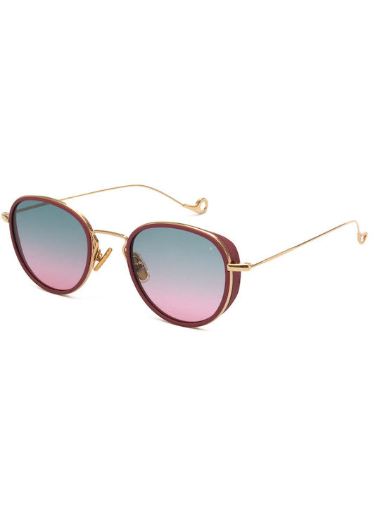 Eyepetizer Women's Sunglasses with Burgundy Frame and Multicolour Gradient Lens PIER C-O-4-20-1