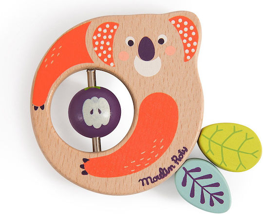 Moulin Roty Jucărie De Dentiție Din Lemn Koala Pentru 3+ Luni