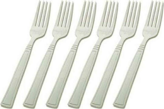 Nava Acer Set of Forks Fruit/Dessert Silver 3pcs