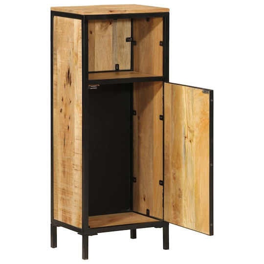 vidaXL Holz Badezimmerschrank B40xT27xH90cm Braun