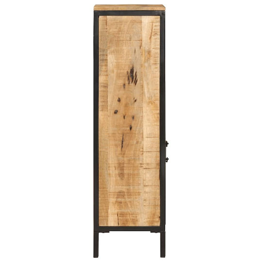 vidaXL Holz Badezimmerschrank B40xT27xH90cm Braun