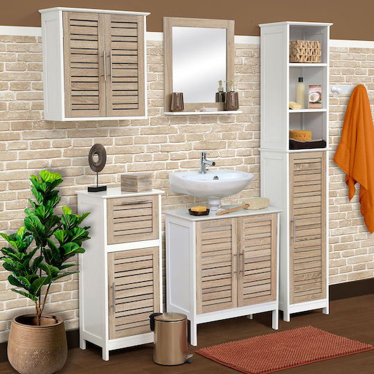 9902306 Bathroom Cabinet L30xW30xH83cm Natural