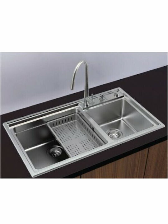 Karag Inox Silver Sink Rack 39.8x23x5.5cm