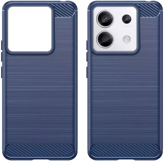 Hurtel Carbon Back Cover Σιλικόνης Μπλε (Redmi Note 13 5G)